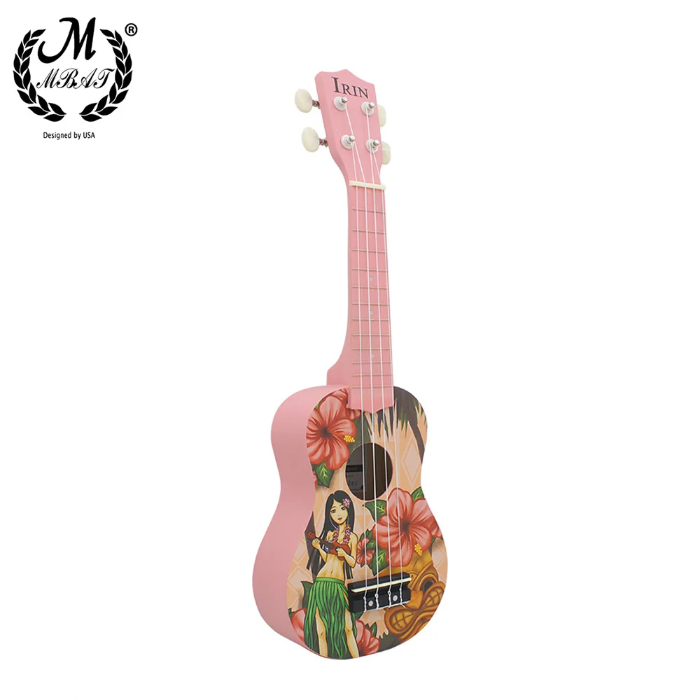 Укулеле M MBAT гавайская гитара для девушек 21 дюйм 4 струны подарок инструмент