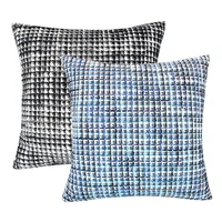 12 pcs square jacquard ombre decorative pillow cases throw waist cushion cover 45x45cm for bed sofa pad home decor pillowcase