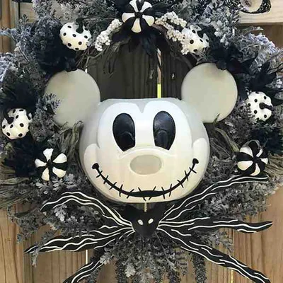 Guirnalda de Hojas de arce para decoraci&oacute;n de puerta delantera, decoraci&oacute;n Artificial de rat&aacute;n, calabaza, rat&oacute;n, Navidad, D&iacute;a de Acci&oacute;n de Gracias, Halloween-3