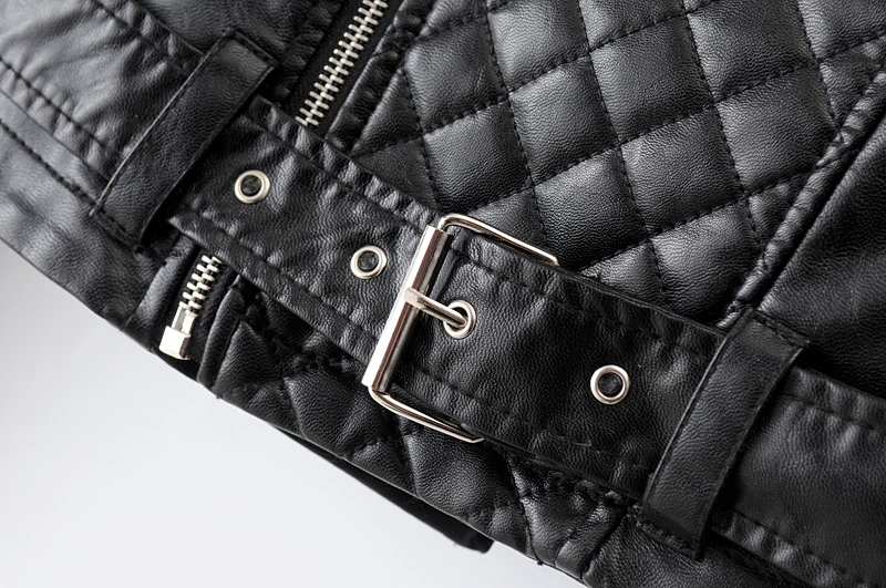 

vintage black laides jacket 2020 spring moto style women PU coats fashion pocket female PU jackets cool sahses girls short coat