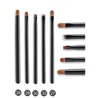 Набор косметических кистей OVW из натурального козьего волоса, профессиональный набор кистей для макияжа глаз с черной деревянной ручкой