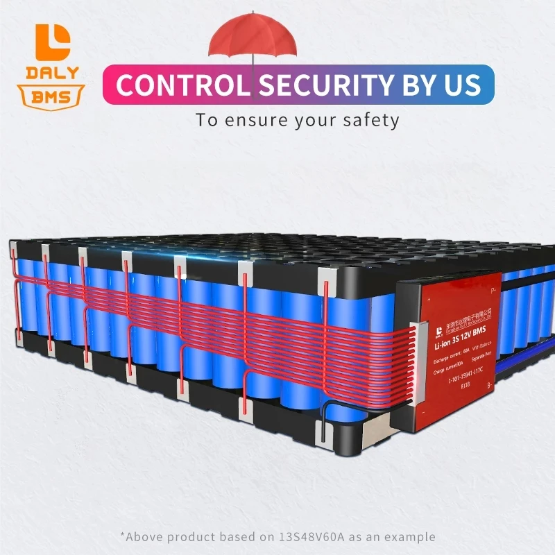 Защитная плата Daly BMS для литий ионных батарей 16S 60V 15A 20A 30A 40A 60A 18650 PCM|Аксессуары