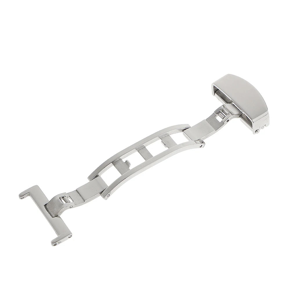 

Stainless Steel Butterfly Clasp Watch Buckle Push Belt Strap Clasp 20 Mm
