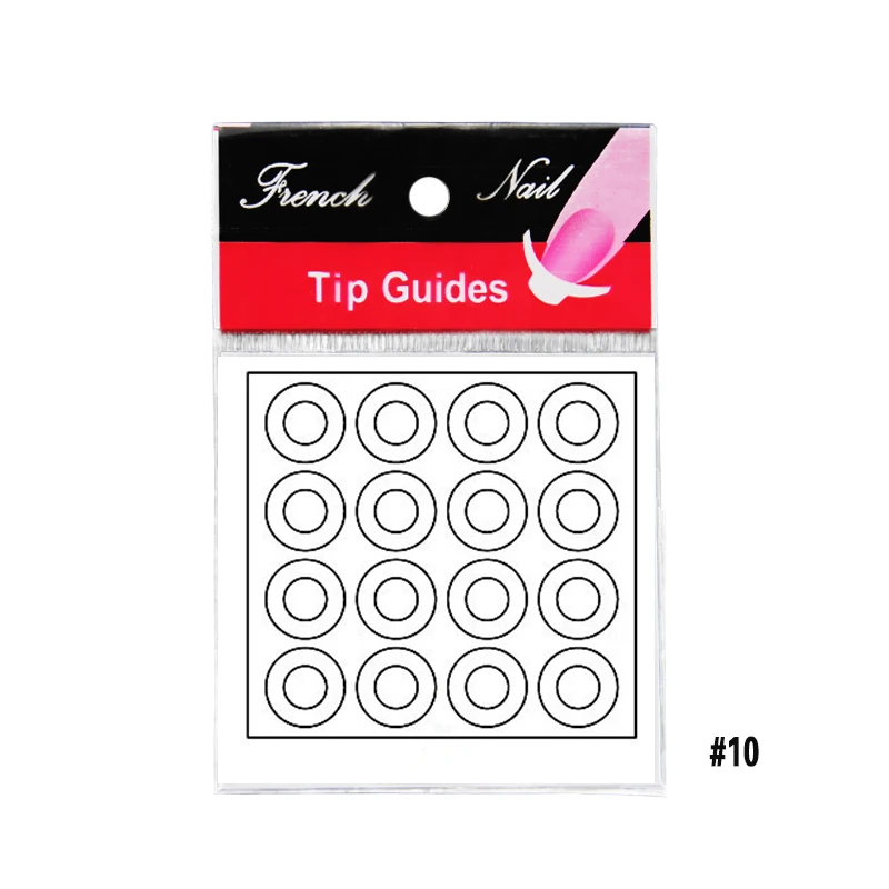 18 стикеров наклейки для ногтей дизайна круглая форма фольга французский маникюр