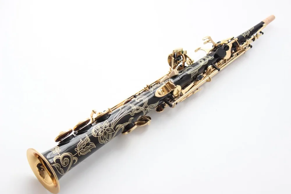 Бренд De Xin сопрано саксофон Reference 54 черный лак B ровное Sax R54 с корпусом мундштук
