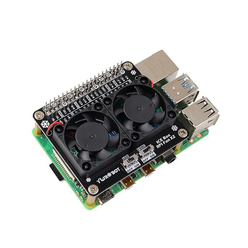 Для Raspberry Pi светодиодный вентилятор Охлаждения Модуль GPIO Плата расширения