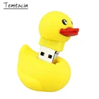 USB-флеш-накопитель 128 ГБ флешка Pendrive Rubber Duck Желтый 64 ГБ Memory Stick 8 ГБ 16 ГБ 32 ГБ 256 ГБ Pen Drive Cartoon Memoria Cle USB