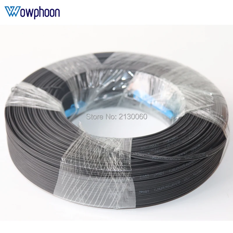 Free Shipping 50M 100M SC UPC to SC UPC  Single Mode Simplex G657A Outdoor Optical Fiber FTTH Drop Cable Patch Cord