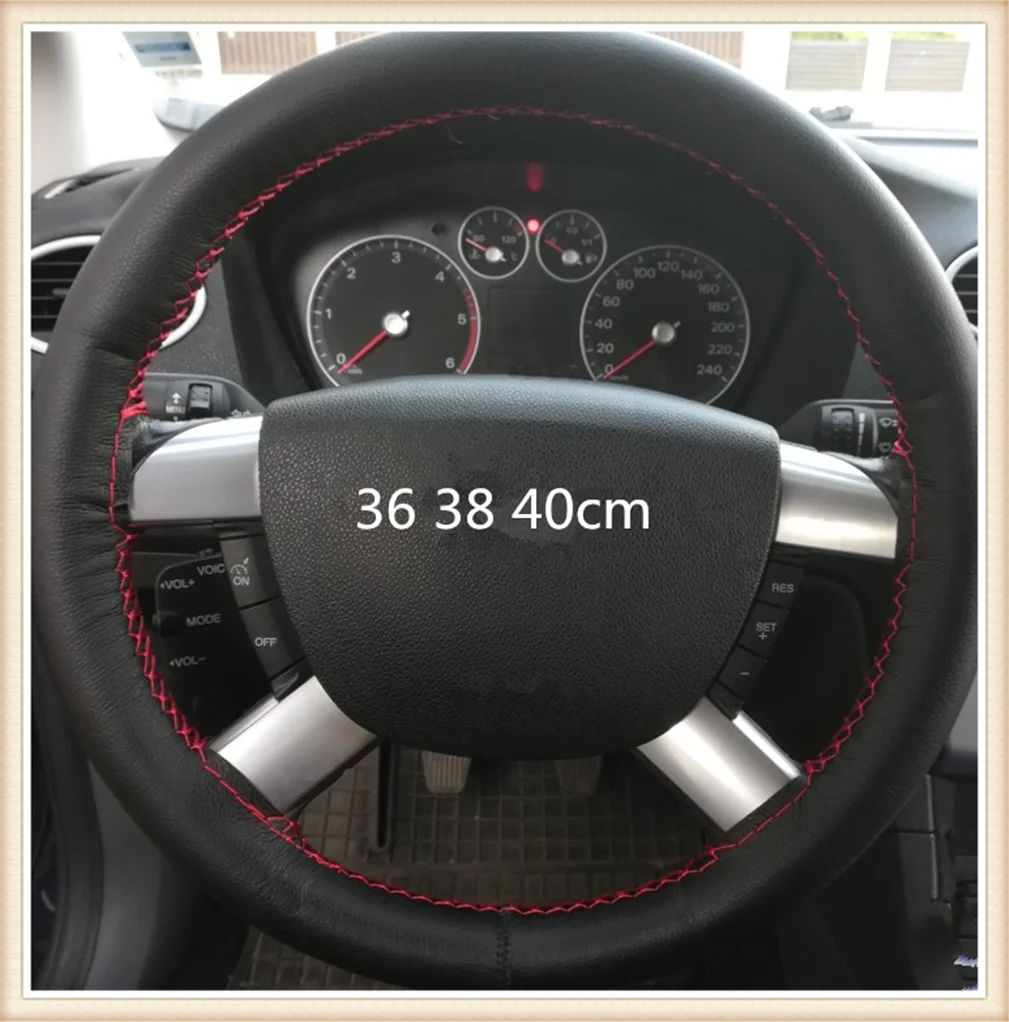Чехол рулевого колеса автомобиля с иглой и резьбой чехол из искусственной кожи