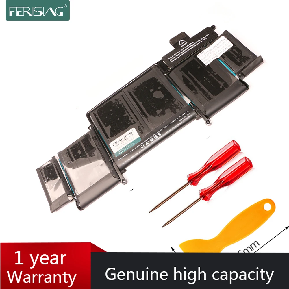 FERISING 6300mah / 71.8Wh 11 34 V Новый A1493 Аккумулятор для ноутбука Apple Macbook Pro 13 &quotRetina A1502 конец