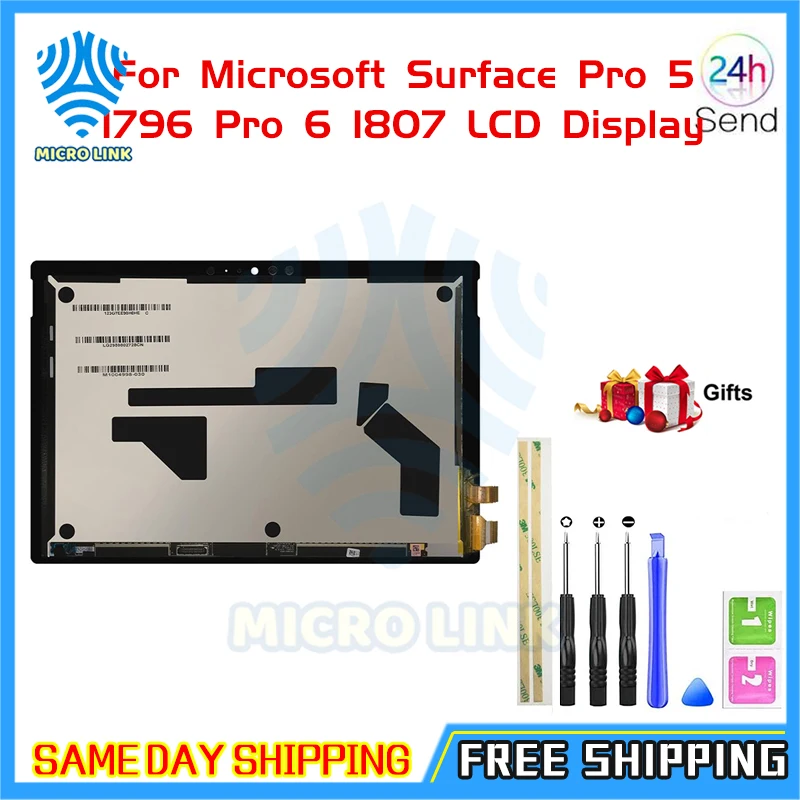 Оригинальный планшет LCD s для Microsoft Surface Pro 5 1796 6 1807 ЖК-дисплей сенсорный экран