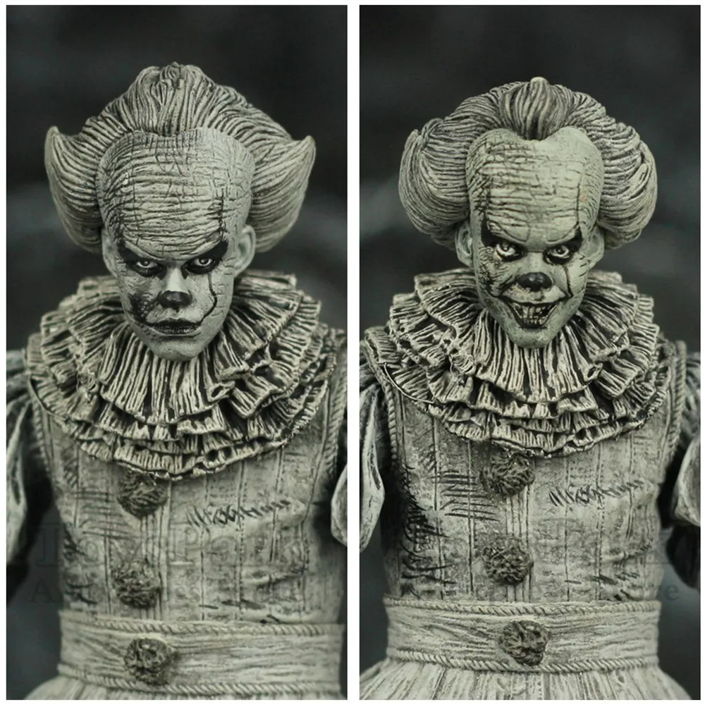 SDCC 2019 Pennywise IT Etched 7 &quot2017 экшн-фигурка Стивен Кинг черно-белый B &amp W Эксклюзивные