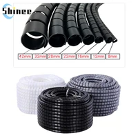 13510 meter 8121622283242mm line flexible spiral cable organizer storage pipe cord protector management cable pe tube