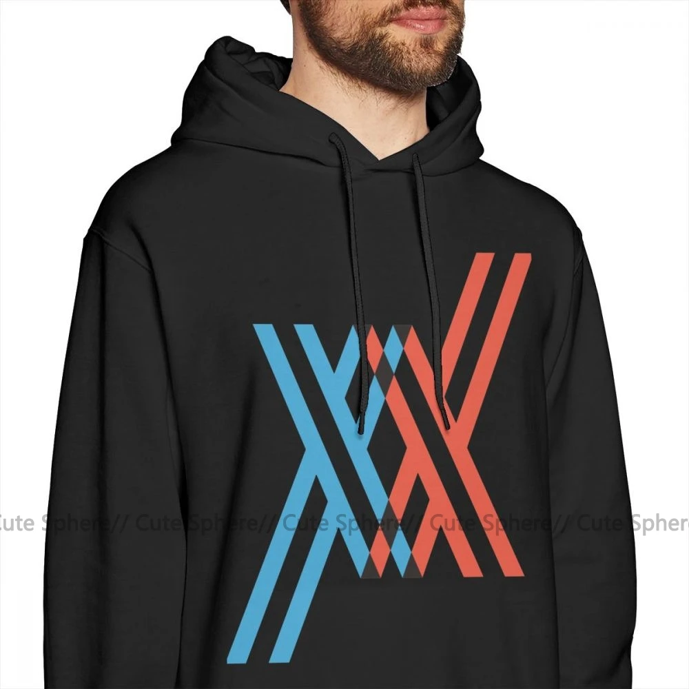 Franxx Толстовка Darling In The FranXX XX толстовки приятный серый пуловер Толстовка мужская хлопковая Длинная зимняя уличная большая толстовка