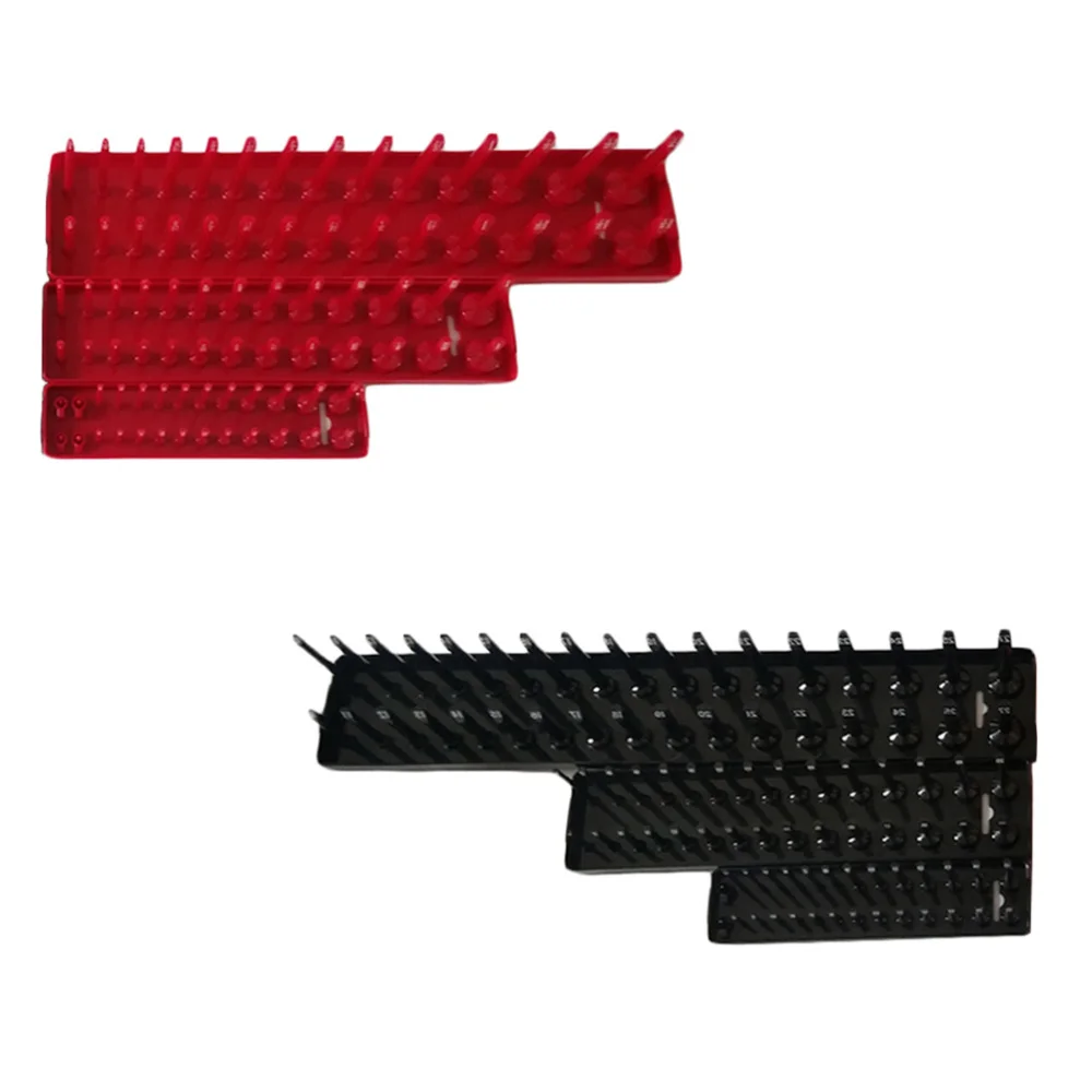 

6pcs/1 Set Metric High Pole Long Sleeve Socket Organizer Inch Scocket Tray Rack Multifunctional Sleeve Bracket