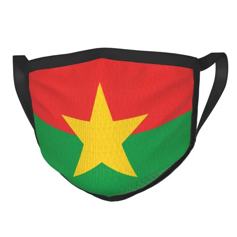 

Flag Of Burkina Faso Mouth Face Mask Unisex Adult Anti Haze Mask Protection Breathable Respirator Muffle