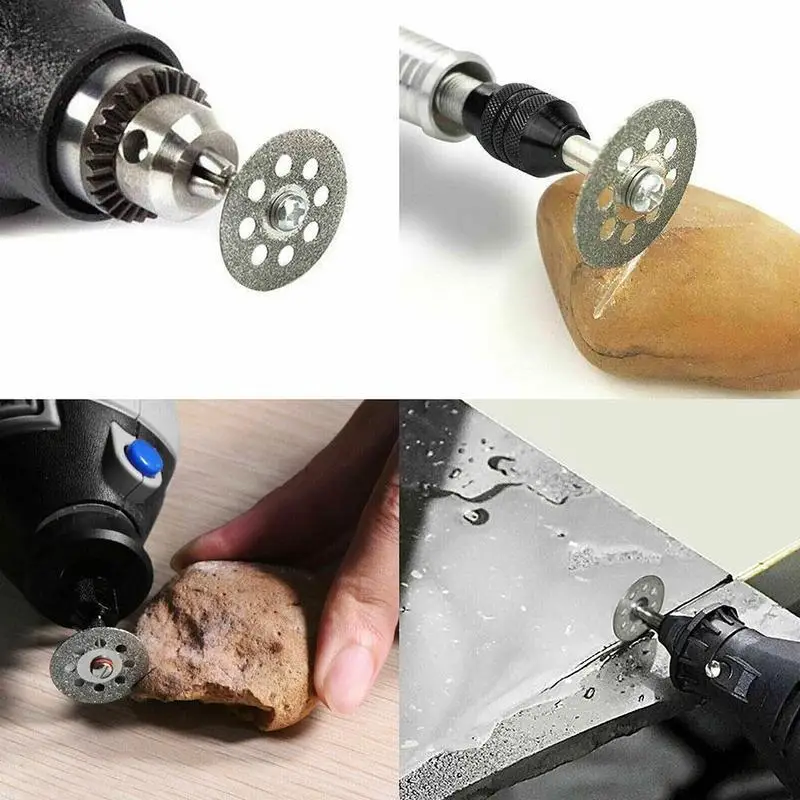

10PCS 20mm Diamond Cutting Wheel Saw Blades Cut Off Discs Set Rotary Tool Replacement Used To Grind Stone Glass Ceramic Slices