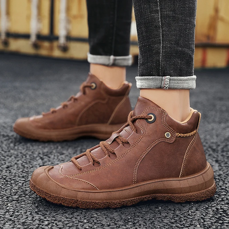 

Zapatillas Casual Hombre Boots Shoes Casual Men Boty Mens Men's Winter Dress Zapatos Informales De Hombre Leather