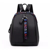 2021 women mini backpack oxford colorful letter shoulder bag for teenage girls multi function small bagpack female phone pouch