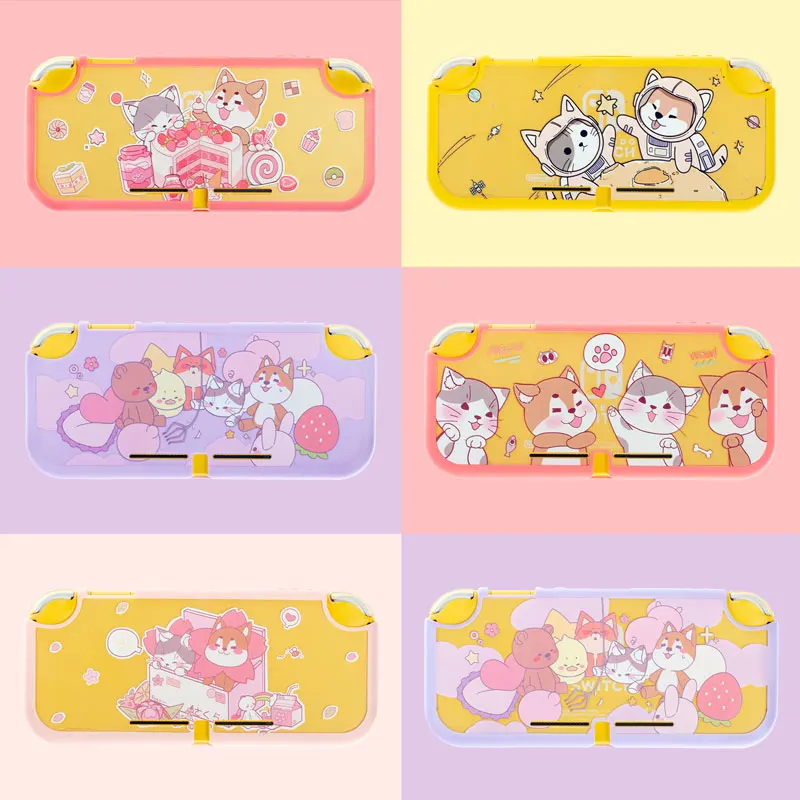 

Cat Dog Diary Switch Lite Protective Shell TPU Soft Cover Housing NS Lite Game Console Case For Nintendo Switch Lite Accessories