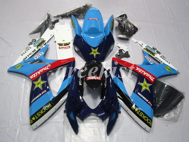 

4 подарка, новый комплект обтекателей для мотоцикла ABS, подходит для Suzuki GSX-R 600 750 2006 06 07 GSXR600 GSXR750, прохладный стиль на заказ