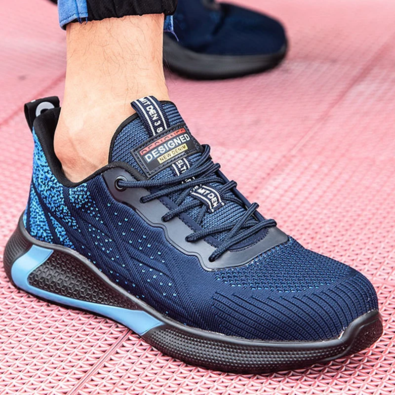 

Autumn Steel Toecap Work Shoes Work Sport Shoes Boots Anti-Smashing Breathable Construction Industrial Work Safety Shoes