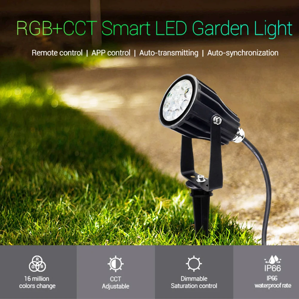 MiBoxer FUTC04 6W RGB+CCT Smart LED Garden Light Waterproof  AC100~220V For Outdoor Green space/Park/Road Decoration