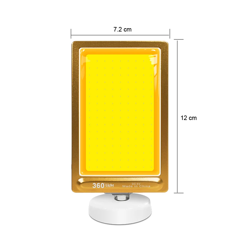 Портативный фонарь TM 12 COB DC 5 В светодиодный перезаряжаемый USB для кемпинга