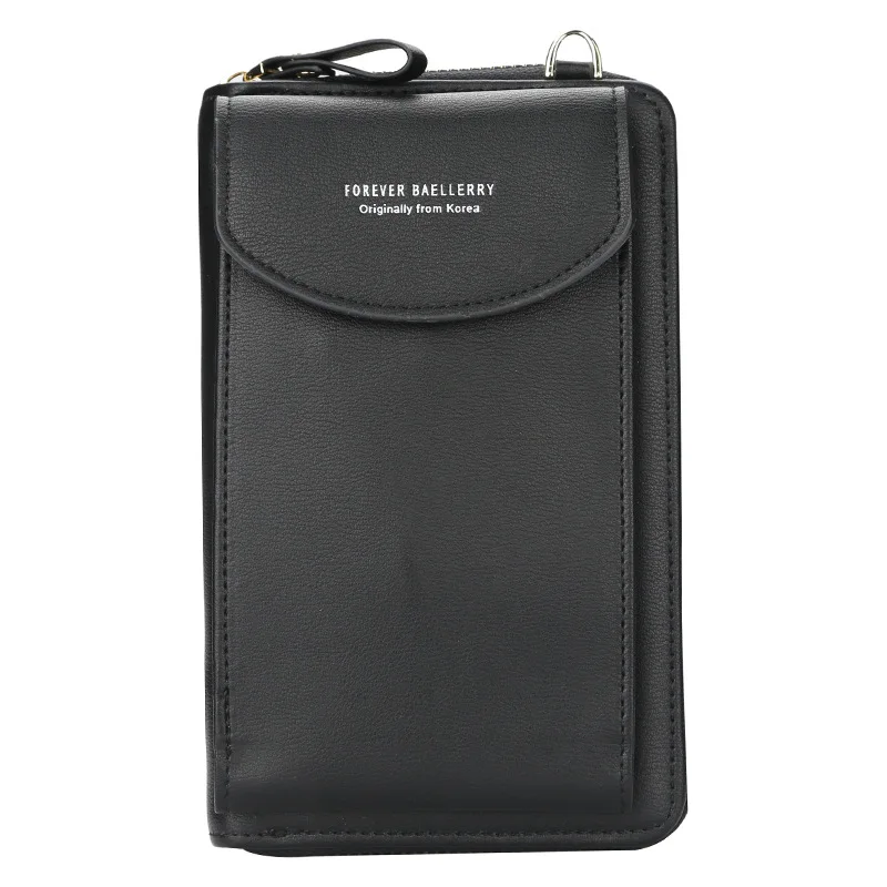 

Women Shoulder Bag Casual Large-capacity Cellphone Bag Female PU Leather Zipper Hand Bags Mini Women Clutch Purses Wallets