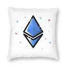 Симпатичная наволочка для эфириума, домашний декор, квадратная наволочка для подушки в виде биткоина, криптовалюта, блоккаба, 45x45, наволочка для гостиной