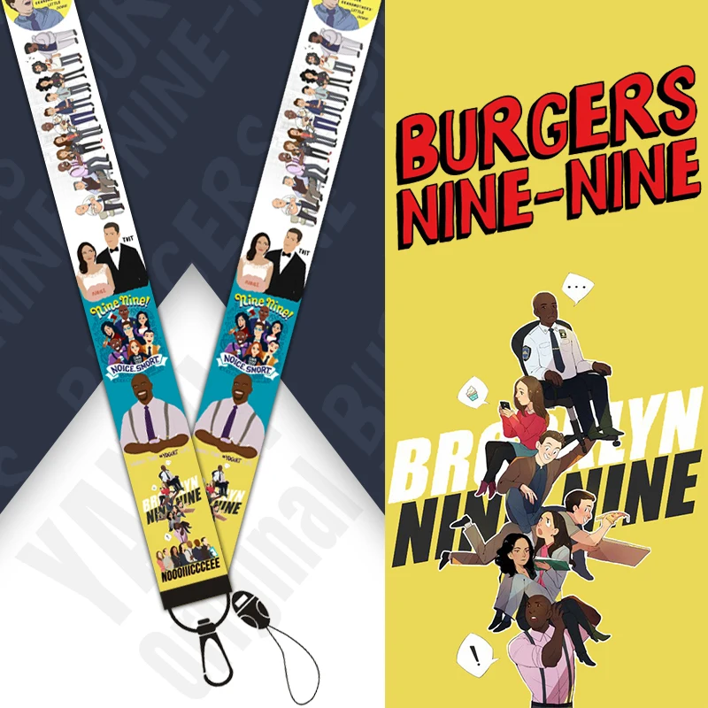 Бруклин Nine Lanyard Акварельная печать Lanyards чехол для телефона TV Show ключей держатели