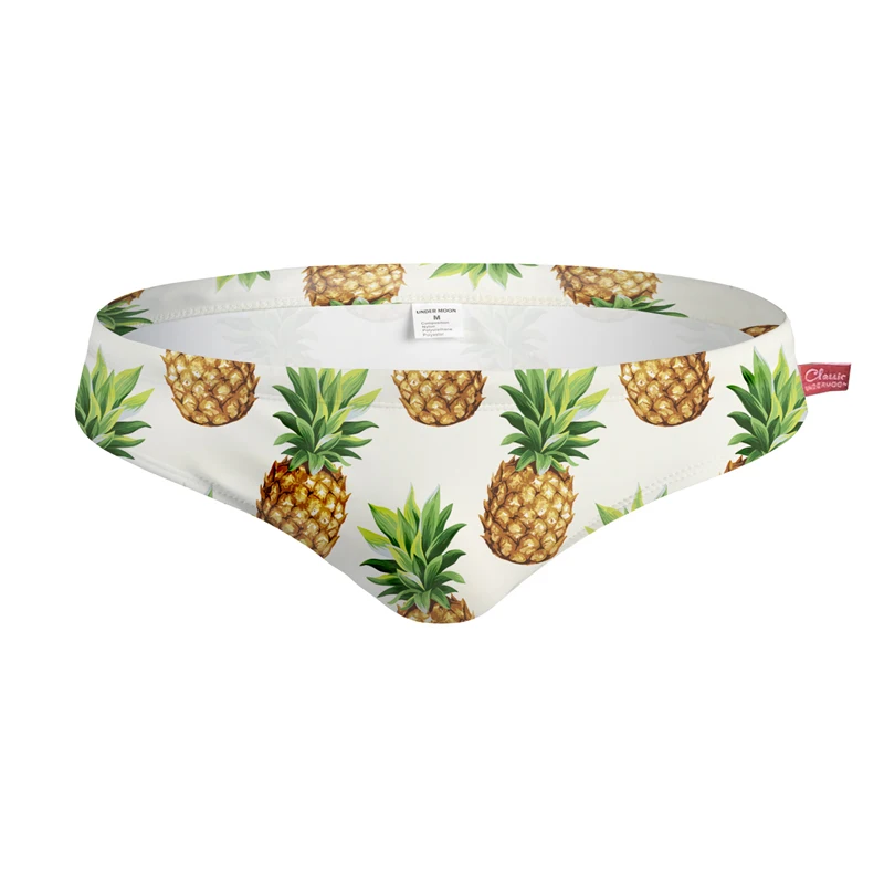 

Summer men's swimming trunks briefs low-waisted print fashion men's hot spring swimming trunks quick-dry swimming trunks