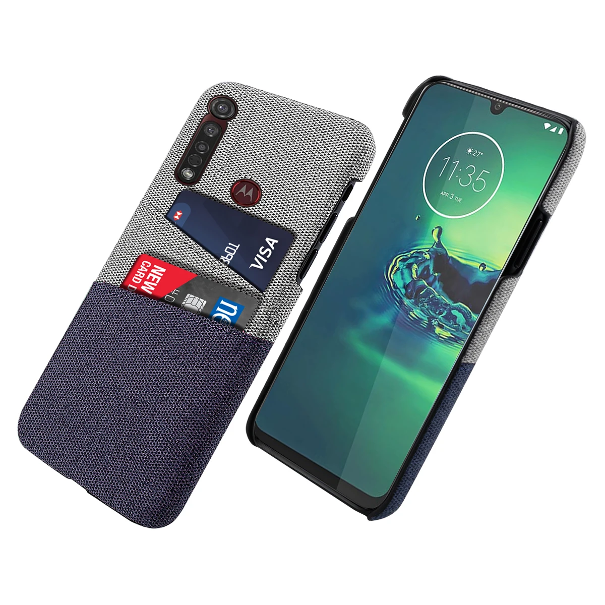 Чехол для телефона Motorola Moto G8 Plus Ультратонкий Жесткий тканевый чехол из ПК с