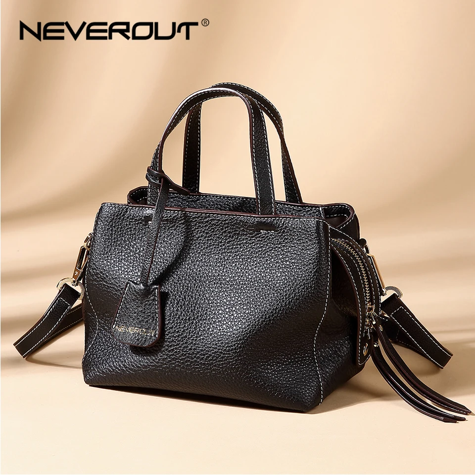 Сумка через плечо NEVEROUT Женская маленькая из мягкой натуральной кожи на молнии |