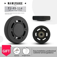 hanluoke fj 49 11 luggage accessories wheels high quality replacement flexible rotation luggage universal rubber single caster