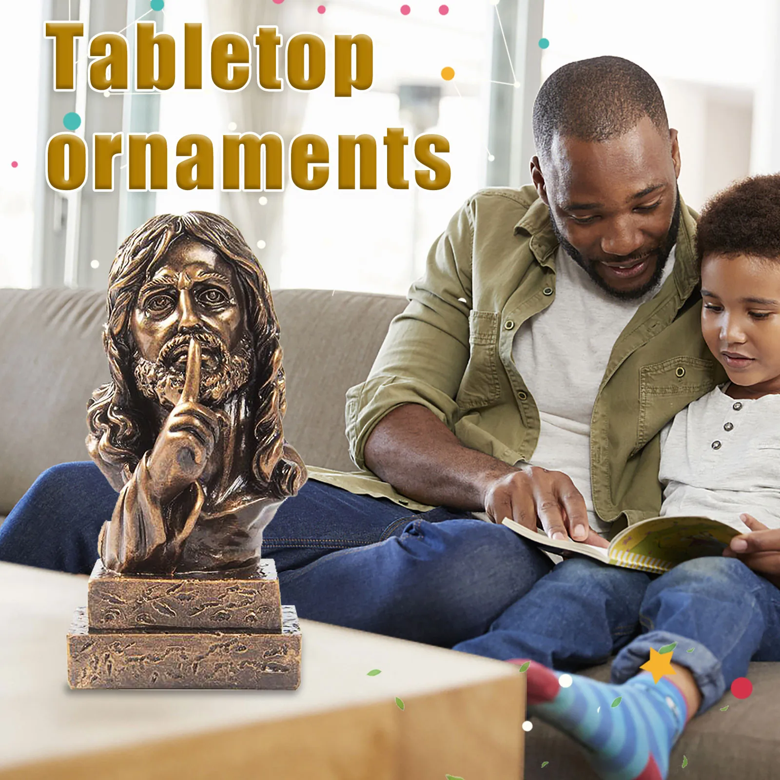 

New Creative Jesus Resin Craft Decoration Home Decoration Gift Decor Gift decoracin de habitacin