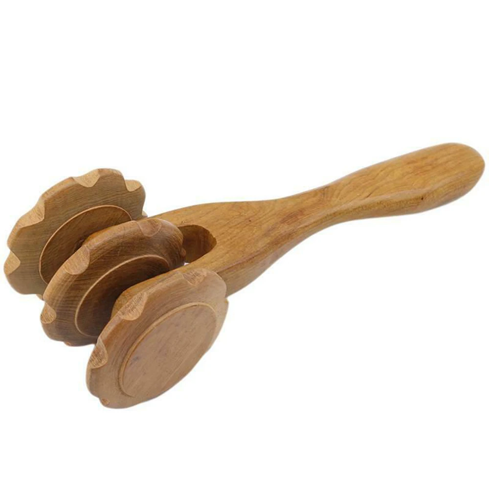 

Wooden Face Massagers Roller Health Care Massager Primary Wood Color Relaxing Neck Chin Slimming Face-lift Massage Tool