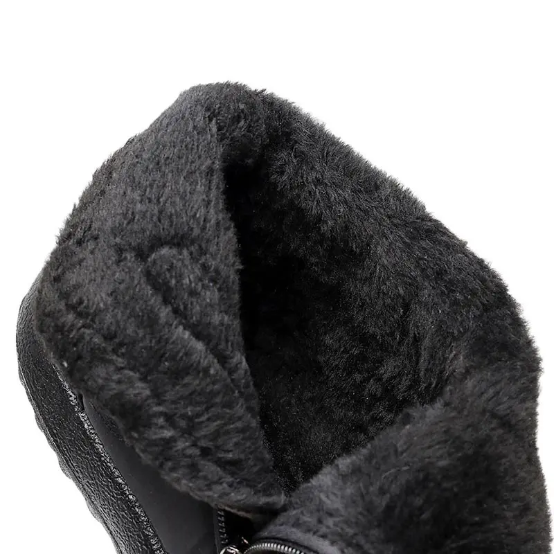 Женские зимние ботинки однотонные женские снегоступы водонепроницаемые новинка