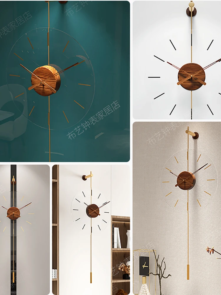 

Nordic Large Wall Clock Modern Design Luxury Metal Clocks Wall Home Decor Silent Wall Watch Mechanism Living Room Decoration