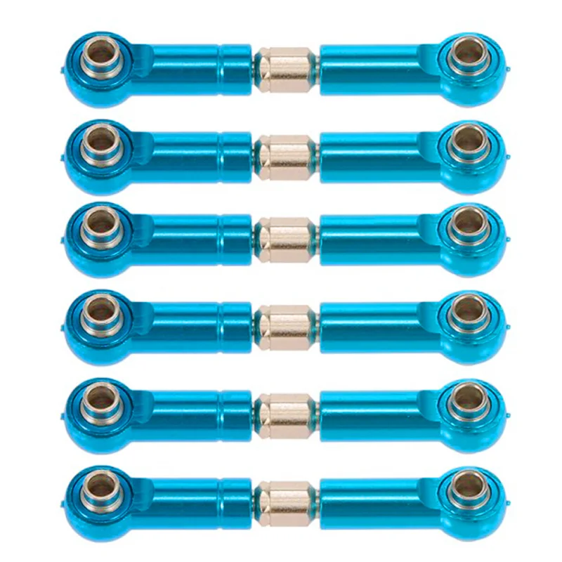

6Pcs Adjustable for Wltoys A949 A959 A969 A979 K929 Upgrade Parts Metal Linkages Pull Rod Servo Link A959-03