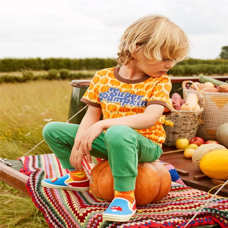 Футболка с рисунками для маленьких мальчиков Детская летняя футболка короткими