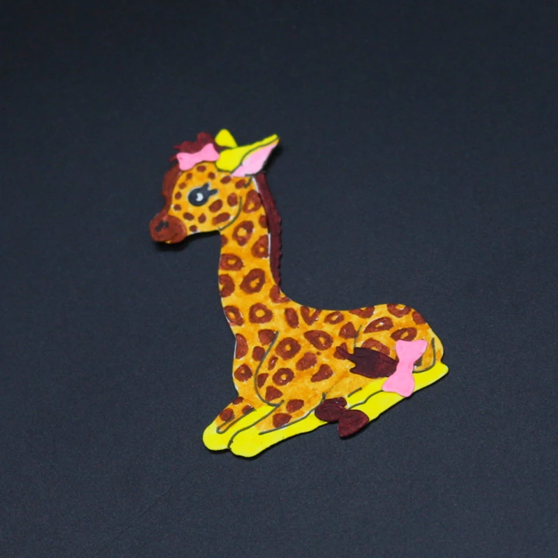 YINISE металлические режущие штампы для трафареты скрапбукинга Жираф Сделай Сам