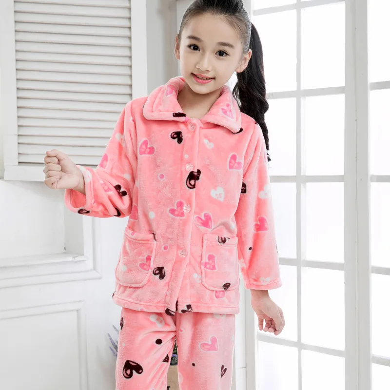 Пижама infantil inverno детский пижамный комплект из кораллового флиса пижама с принтом