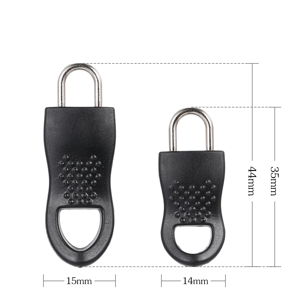 Сменные бирки на молнии фиксатор для сумок одежды черный чемодана сумка