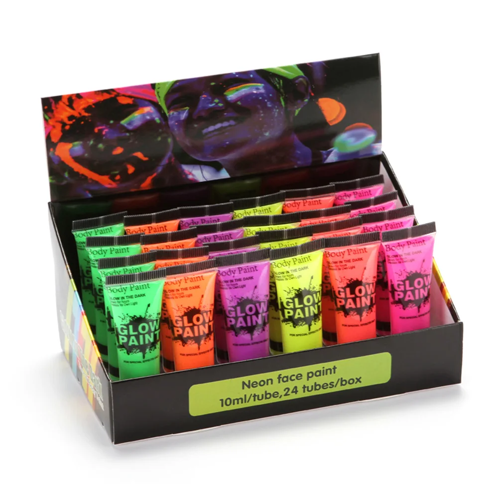 10 мл/0 34 унций художественная краска для тела светится в темноте или УФ светильник