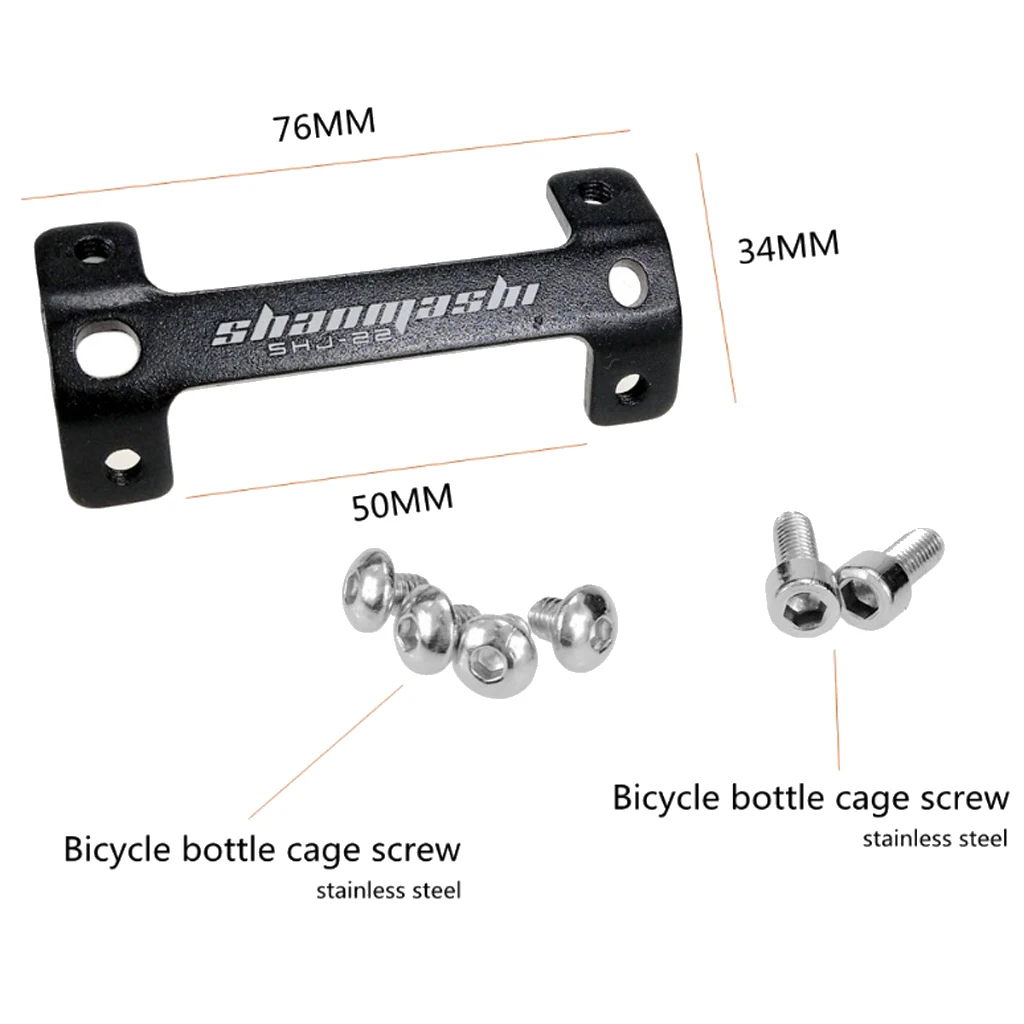 

2x Bike Bottle Double Bottle Water Bottle Mount Holder Mount Kettle Cage Expander Bike Kettle Cage Rack