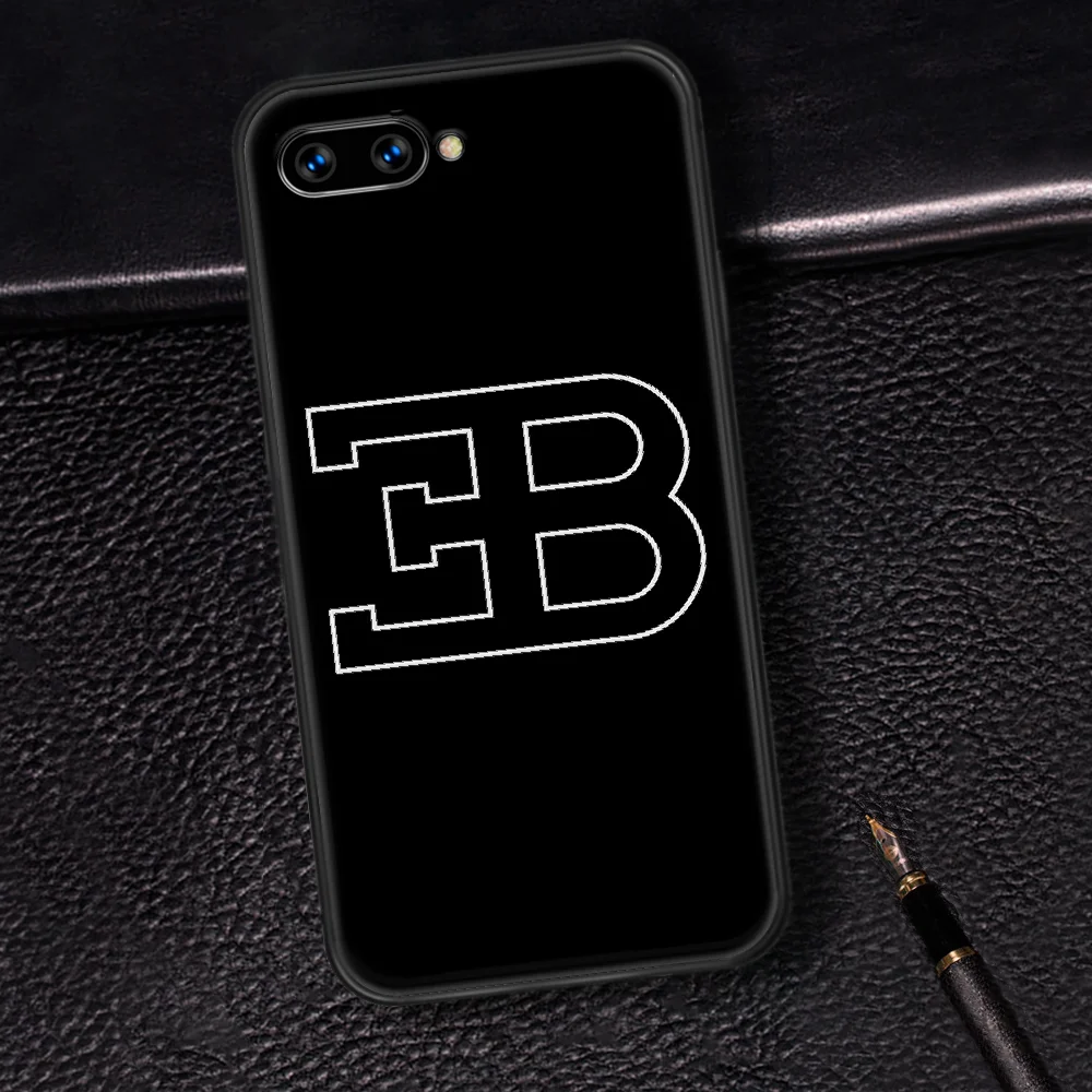 

Sports Car B-Bugattis Logo Phone Case Cover Hull For HUAWEI Honor 6A 7A 7C 8 8A 8S 8x 9 9x 10 10i 20 Lite Pro black Hoesjes 3D