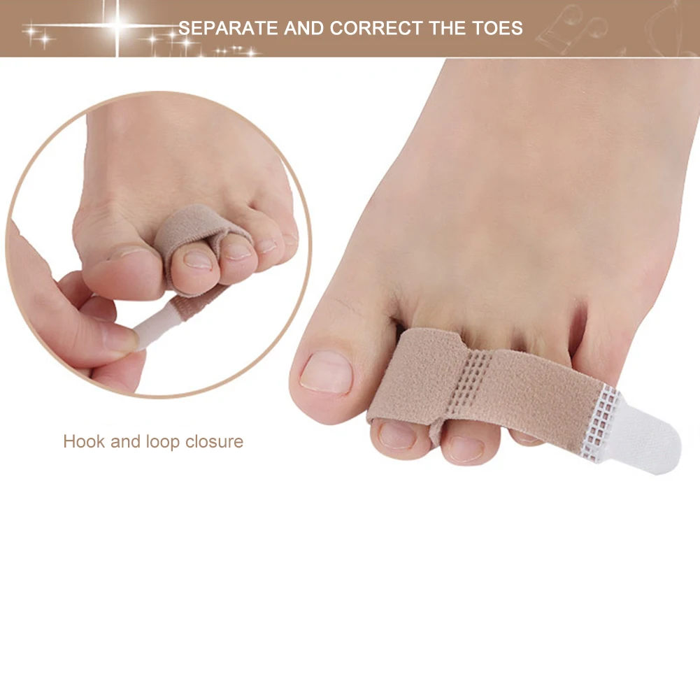 10 шт. нейлоновый сепаратор для пальцев ног выпрямитель Hammer Toe Hallux Сепараторы