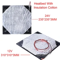 heatbed aluminum plate with insulation cotton heated bed 235235310310mm 1224v hotbed 3d printer parts for ender 35 pro cr10