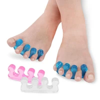 1 pair toe separators reusable breathable manicure tool pedicure nail polish toenail trimming separators for salon